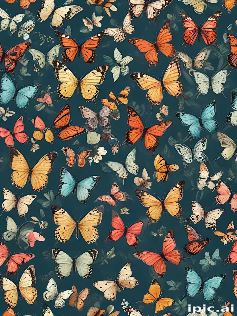 butterfly wall paper