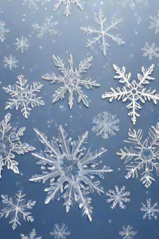 transparent snowflakes