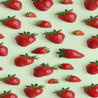 strawberry desktop background