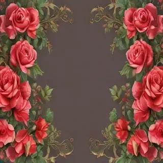 rose border png