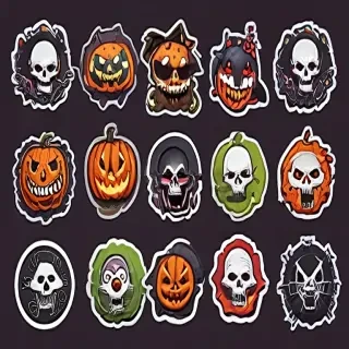 halloween stickers png