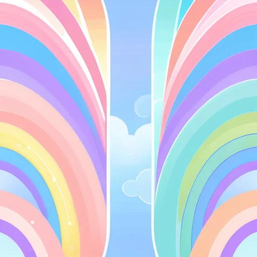pastel rainbow background