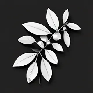eucalyptus clipart black and white