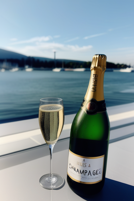 chilling like a bottle of champagne