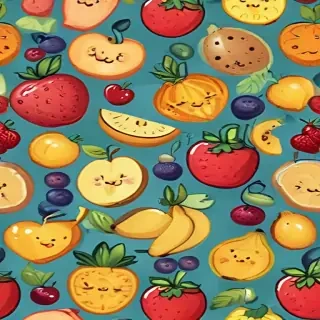cartoon fruit