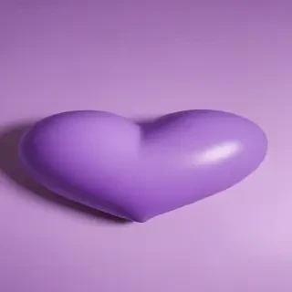 purple aesthetic heart