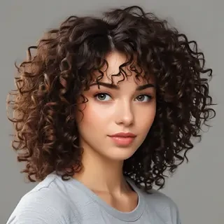 curly hair png
