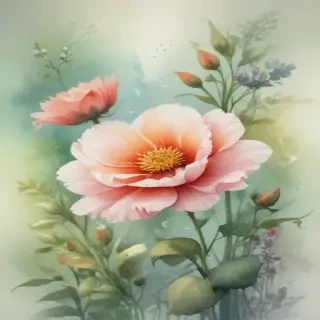 floral watercolor background