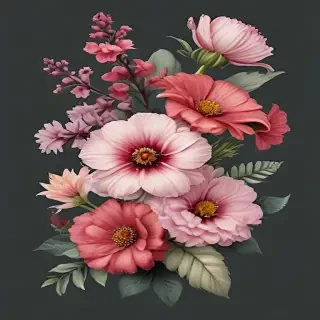 flowers with no background