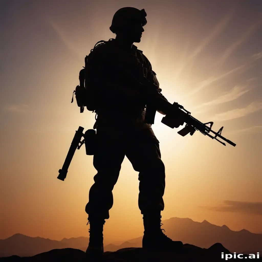 soldier silhouette png