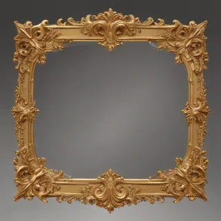 gold border transparent