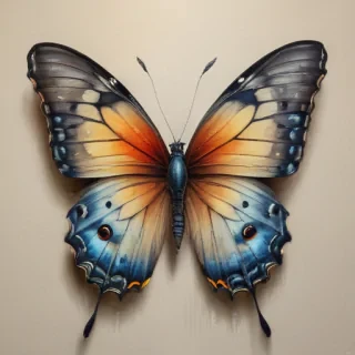 pictures of drawings of butterflies