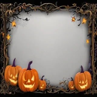halloween border transparent
