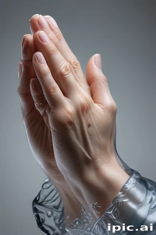 praying hands transparent