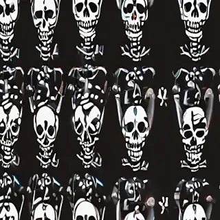 skeleton background
