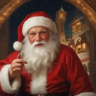 vintage santa images free