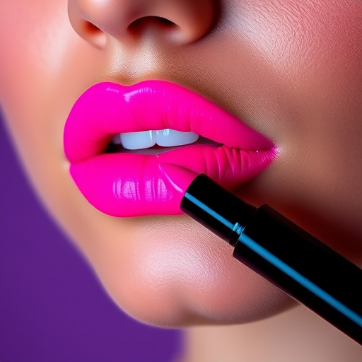 Neon pink lip marker called "Pop Art Pout," creating a vibrant, long-lasting stain with a precise felt-tip applicator