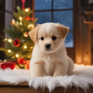 christmas puppy desktop backgrounds