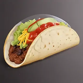 transparent taco