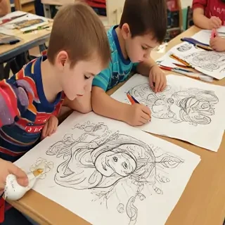 kids drawing