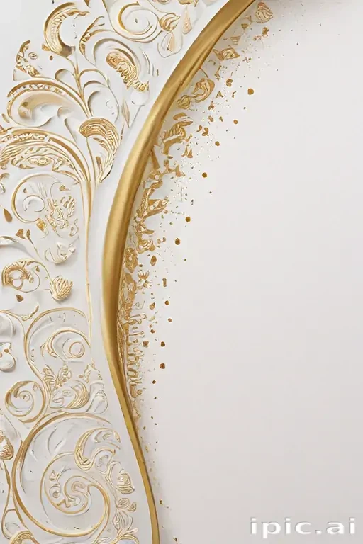 white & gold background