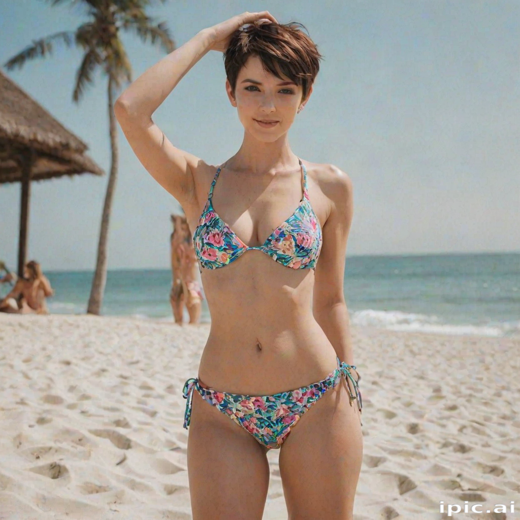 short hair bikini