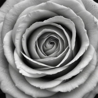 black and white rose background