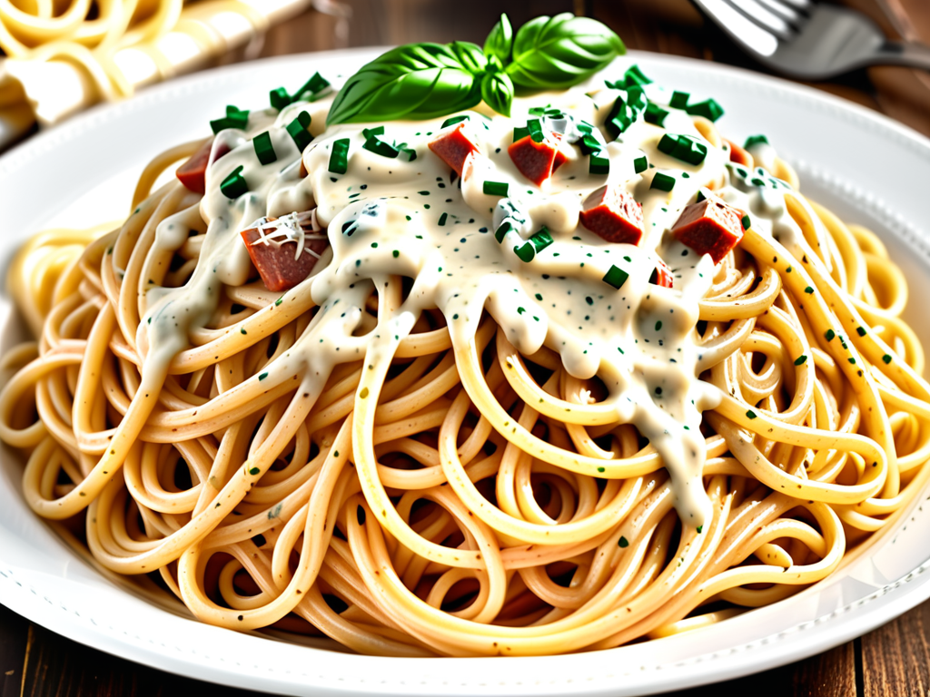 million dollar spaghetti with alfredo sauce