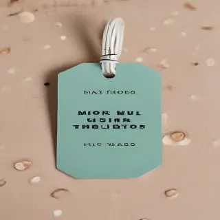 clothing tag mockup