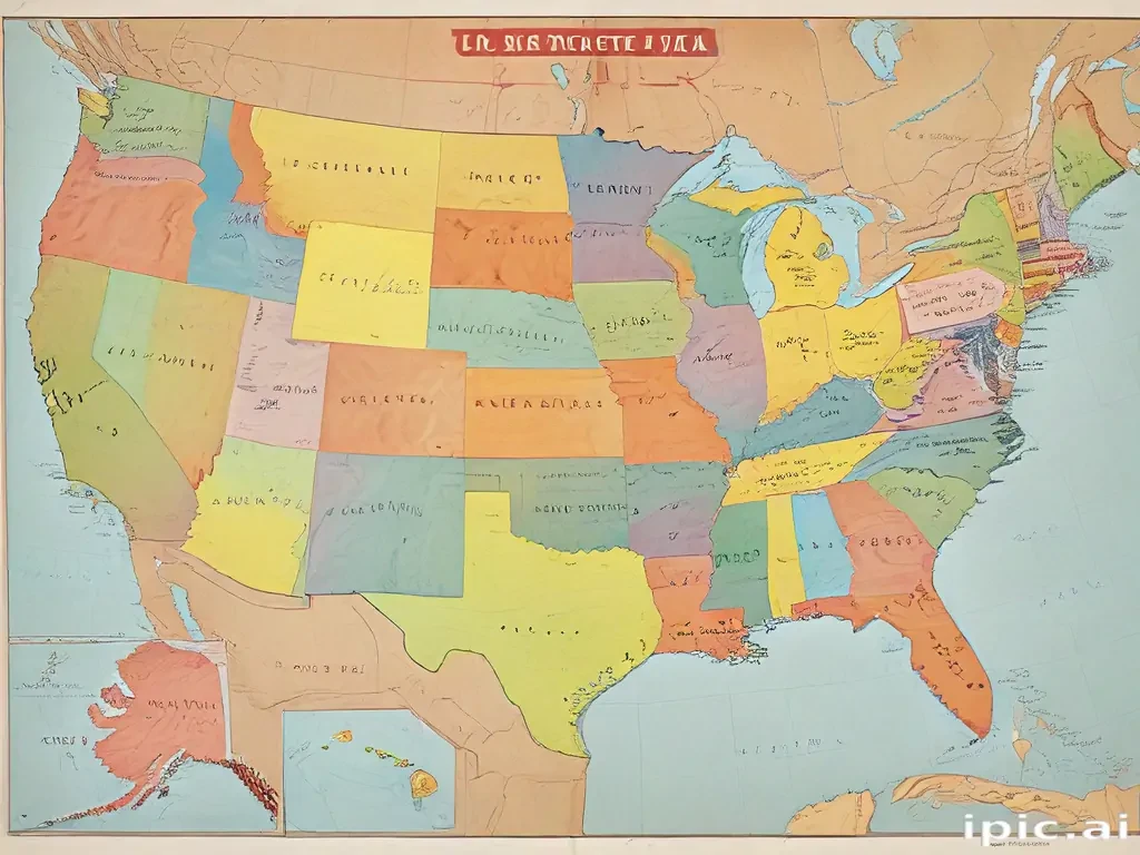 map of the usa states