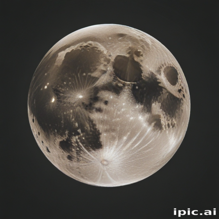 Intricate Surface Details of a Celestial Body Resembling Earth's Moon