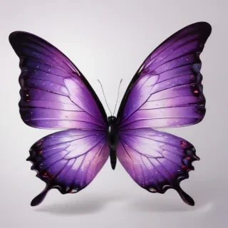 purple butterfly clipart