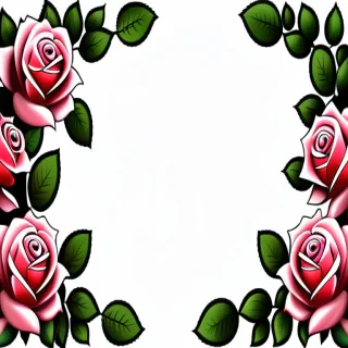 rose border png