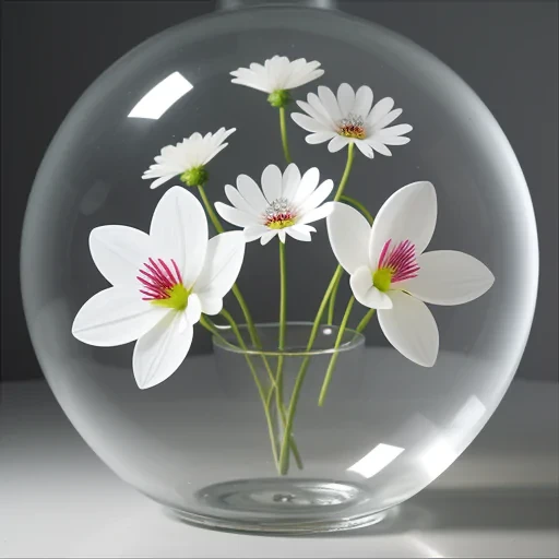transparent flowers