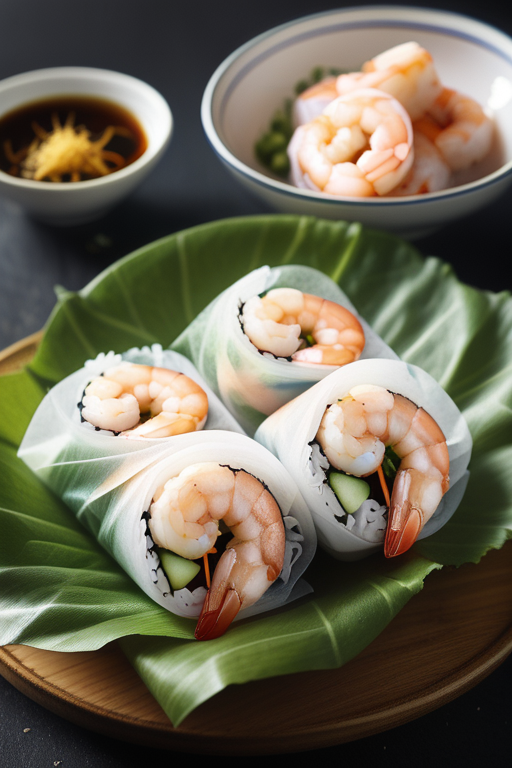 shrimp rolls with rice paper