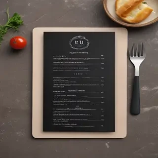 menu mockup free