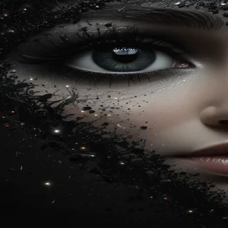 black and glitter background