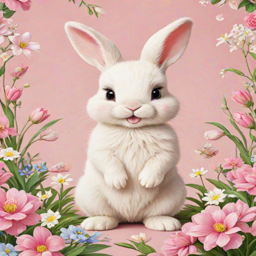 cute bunny background
