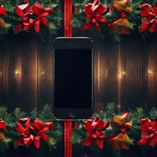 iphone simple christmas wallpaper