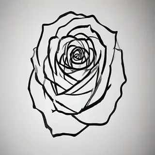rose outline