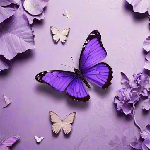 wallpaper purple butterfly
