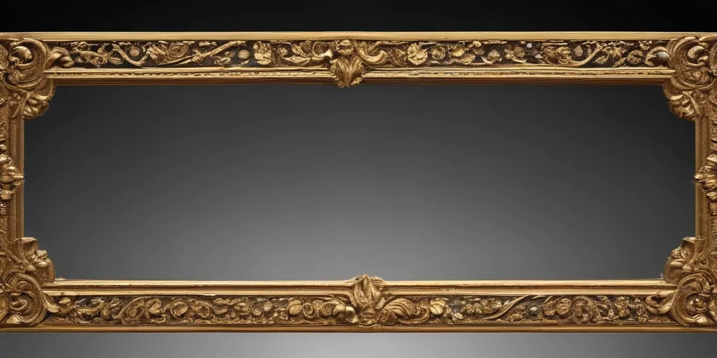 transparent background gold border