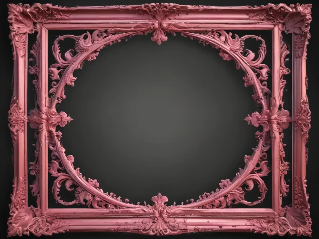 pink frame png