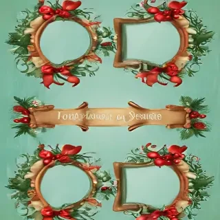 christmas clip art frames