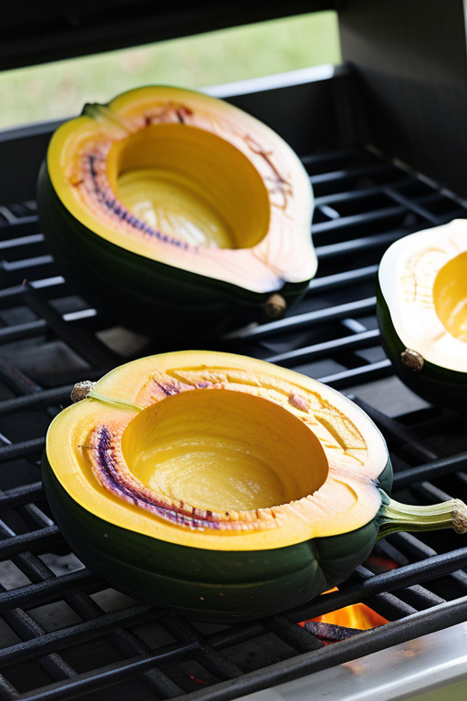 acorn squash on the grill