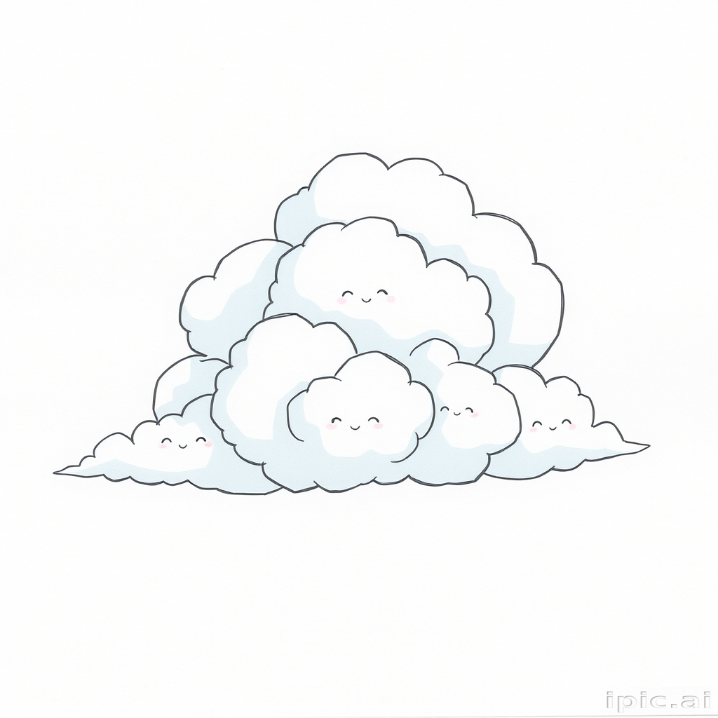 cartoon cloud drawing