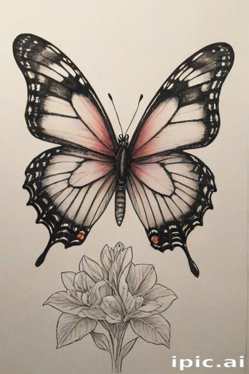 butterfly drawling