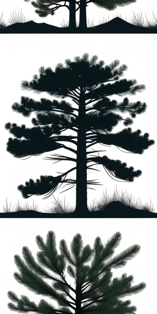pine tree silhouette png