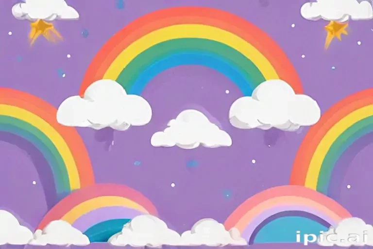 cute rainbow background