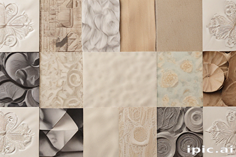 Exploring Textures and Patterns: A Collage of Artistic Surface Designs